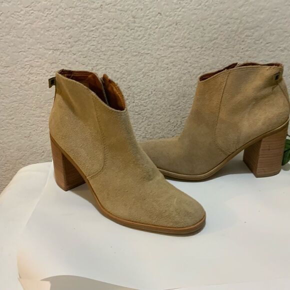 Lucky Brand Pellyon Western Bootie Slate Tan Size 8.5M - Picture 4 of 11
